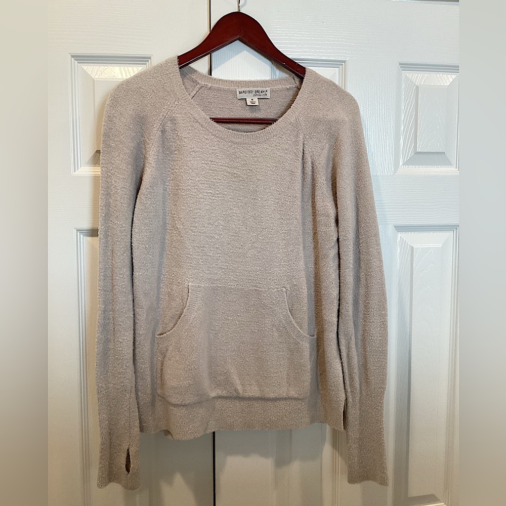 Barefoot Dreams cozy sweater with front pocket